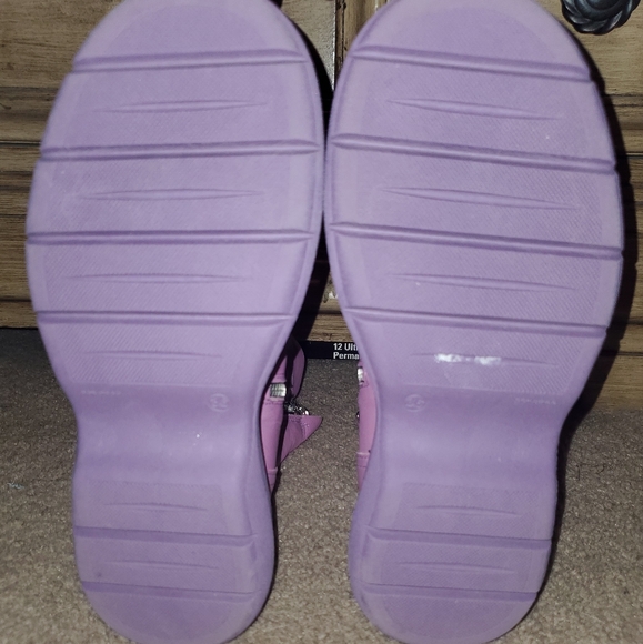 Free People 💜 Mara Purple Leather Platform Moto Ankle Boots, 5.5 - Picture 9 of 10